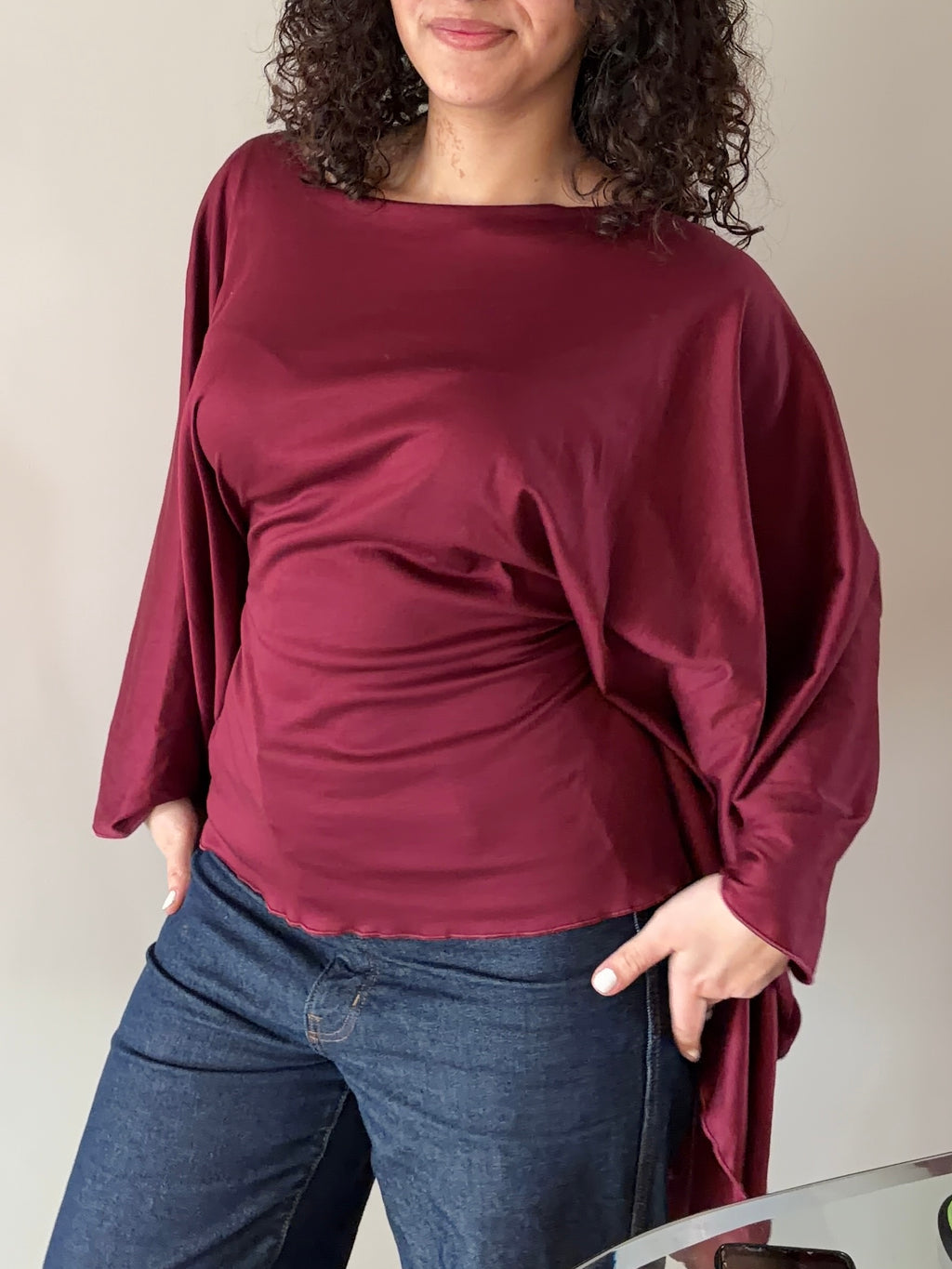Butterfly Top Burgundy