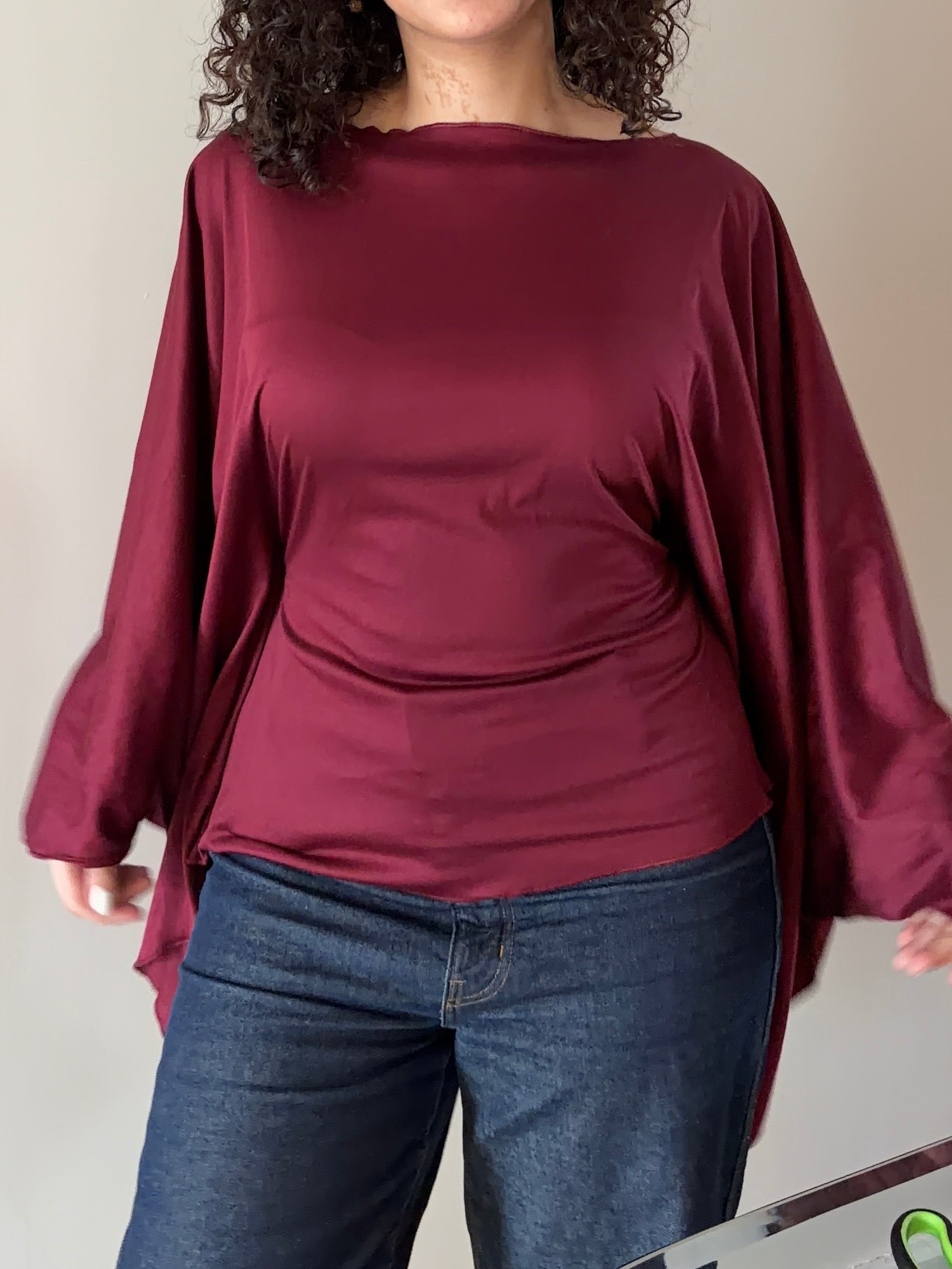Butterfly Top Burgundy