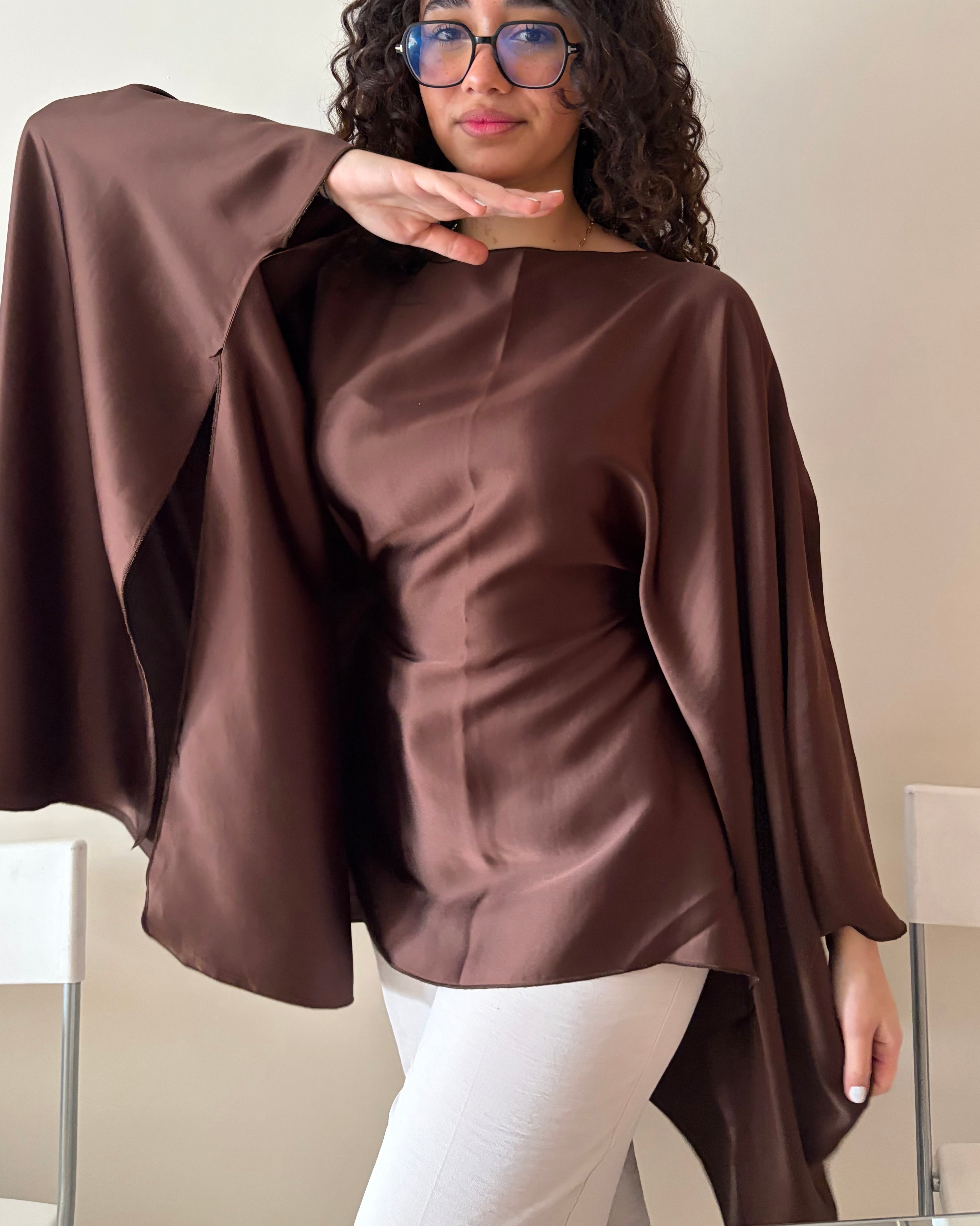 Butterfly Top Chocolate Brown