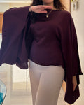Butterfly Top in Prune purple