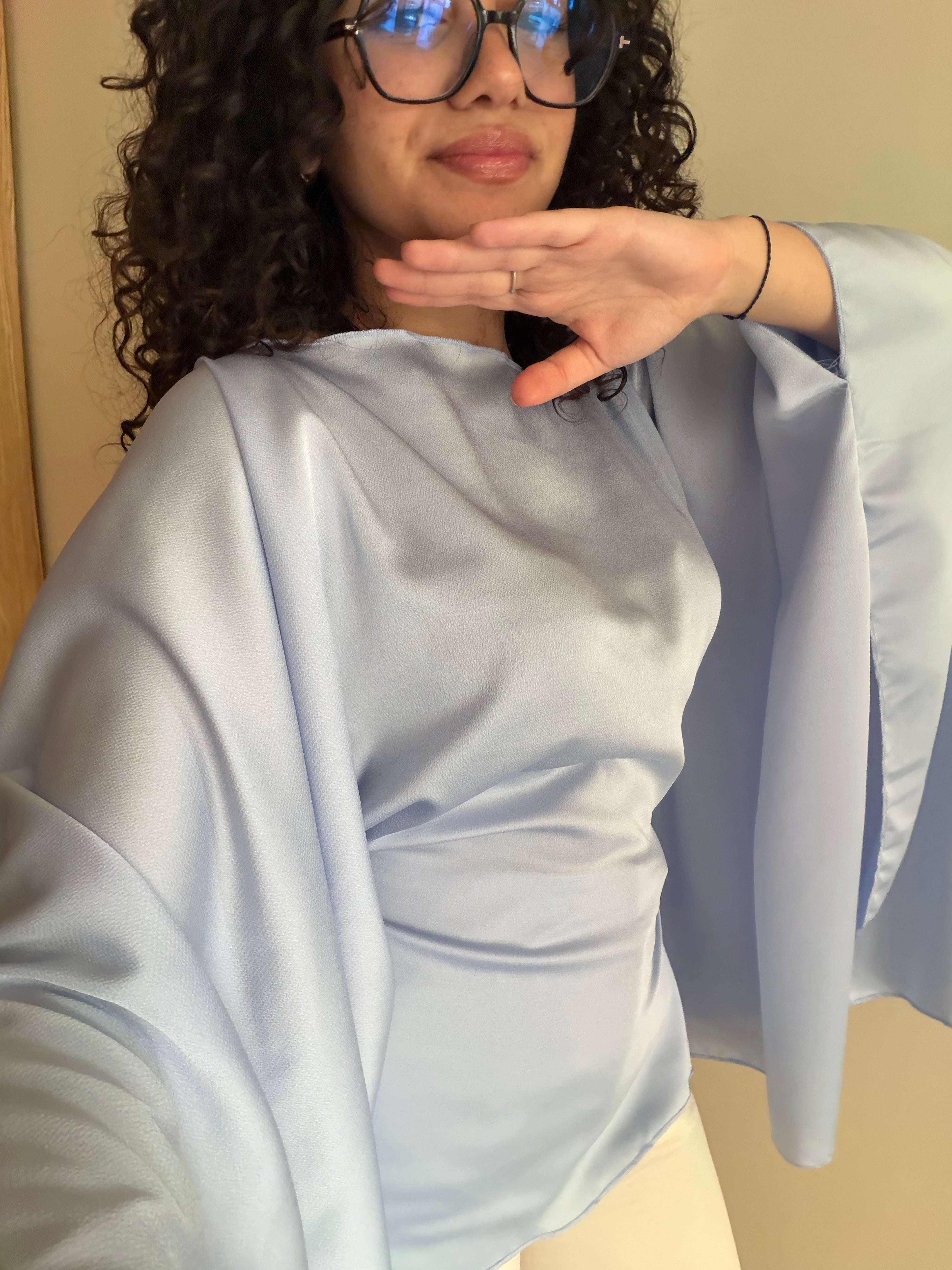 Butterfly Top light blue