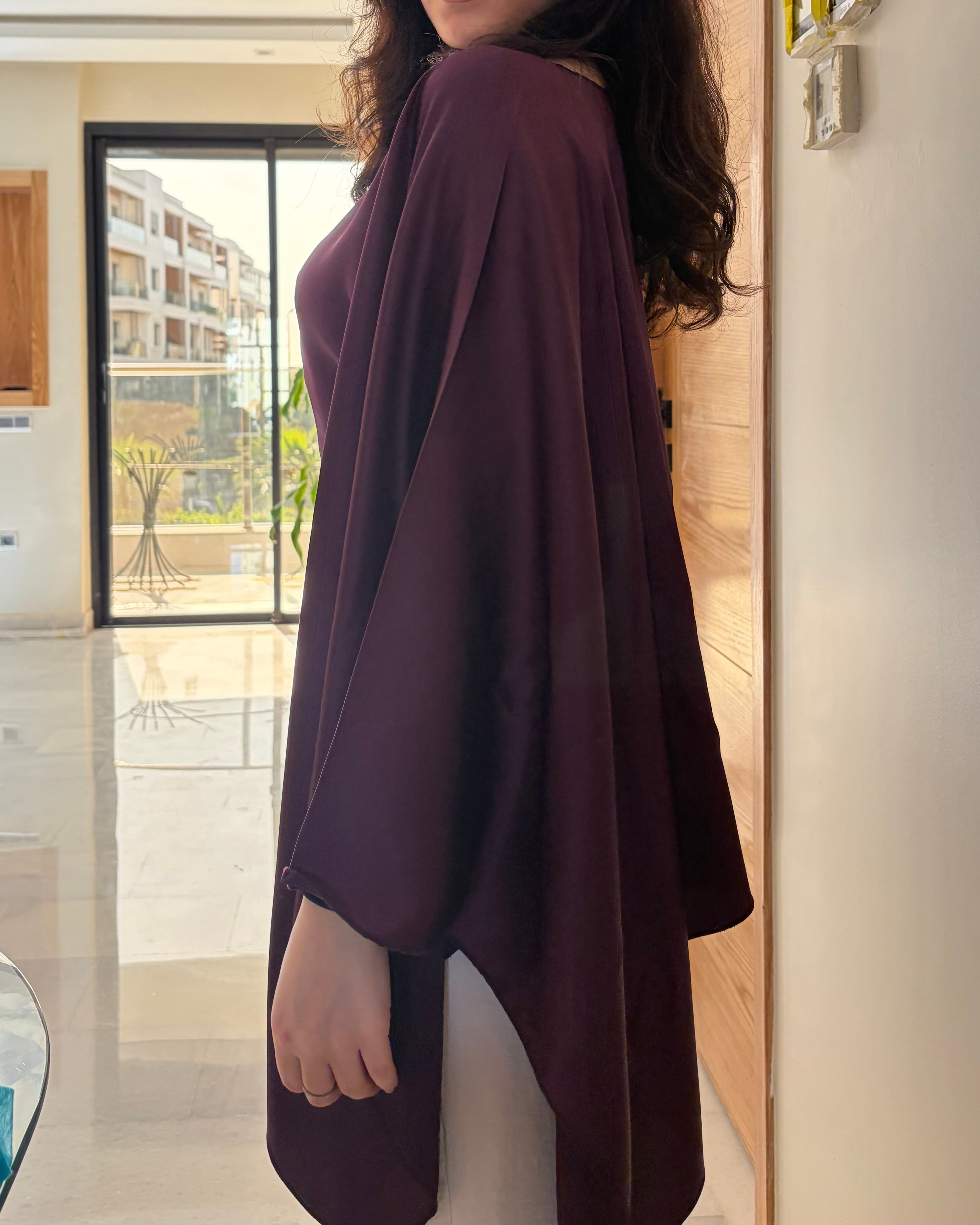 Butterfly Top in Prune purple