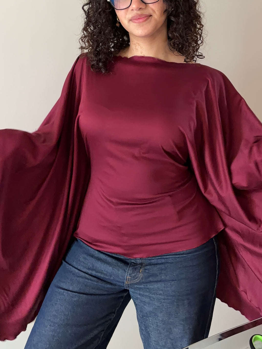 Butterfly Top Burgundy