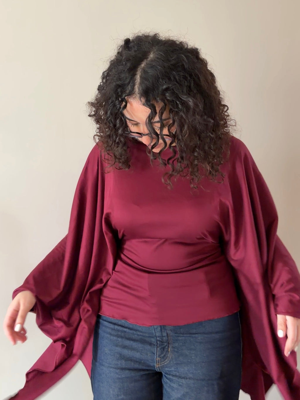 Butterfly Top Burgundy