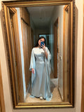 Butterfly Abaya Light Blue